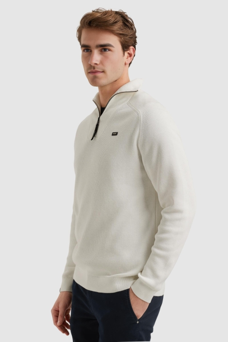 Vanguard half zip collar cotton structure